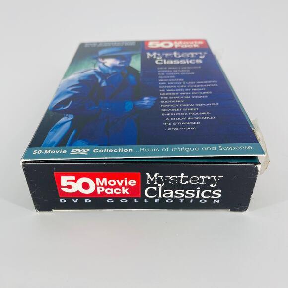 Mystery Classics 50 Movie Pack 12-DVD Collection - Good Used Condition - Picture 14 of 15